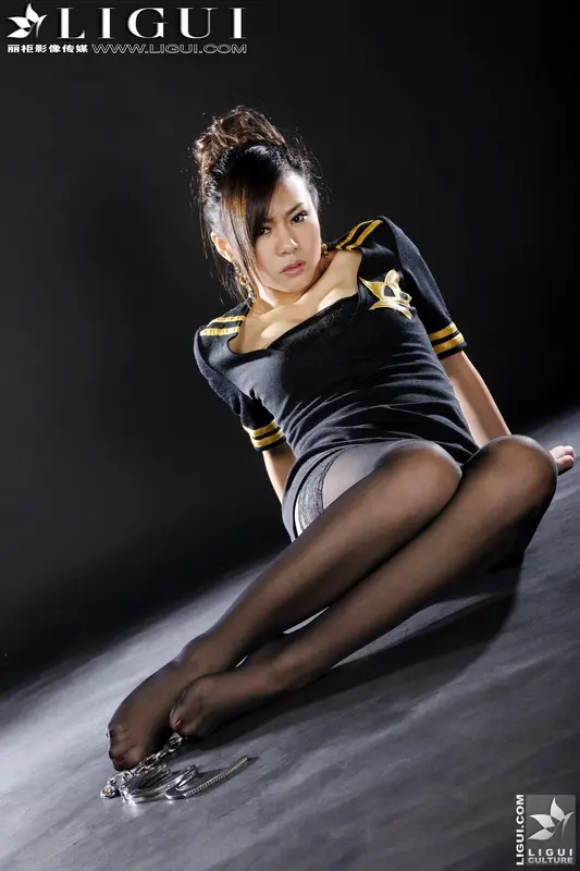 2011.02.09 丽柜黑丝女警 model 苏菲 60pics - Ligui丽柜